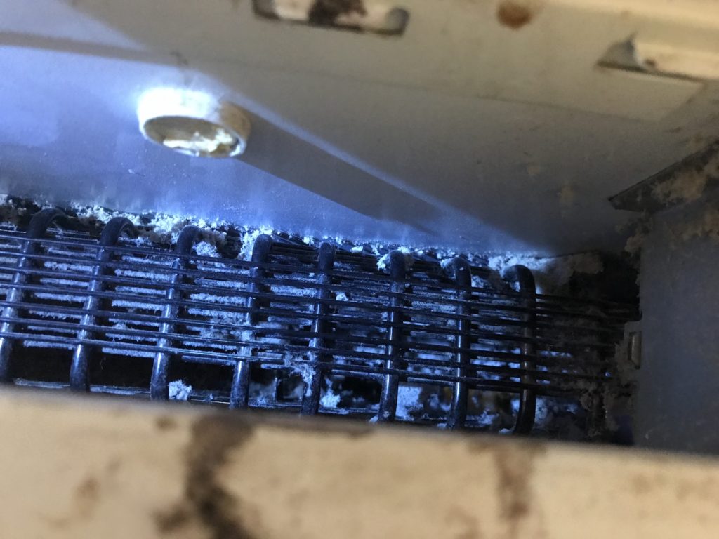 dirty refrigerator coils